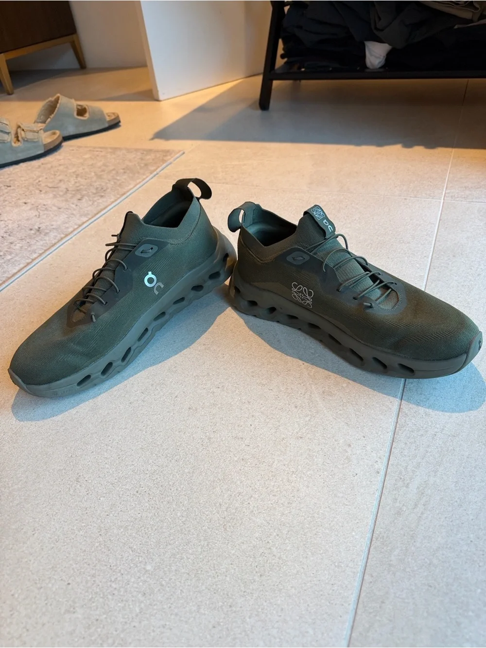 Loewe x On Cloud CloudTt Men’s Olive Green Sneakers